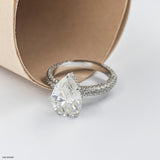 The Empress Pear Ring Platinum 950