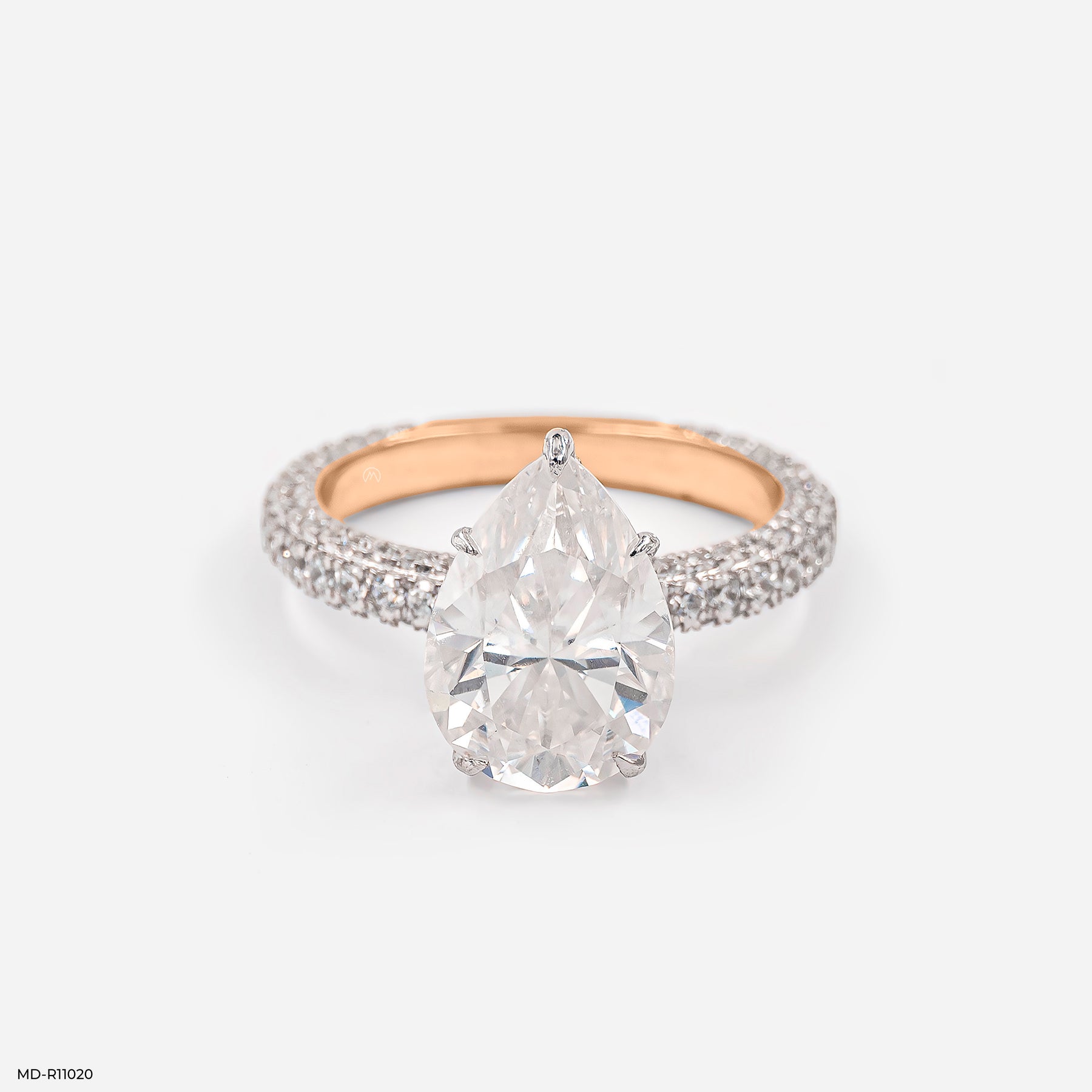 The Empress Pear Ring 14K Yellow Gold