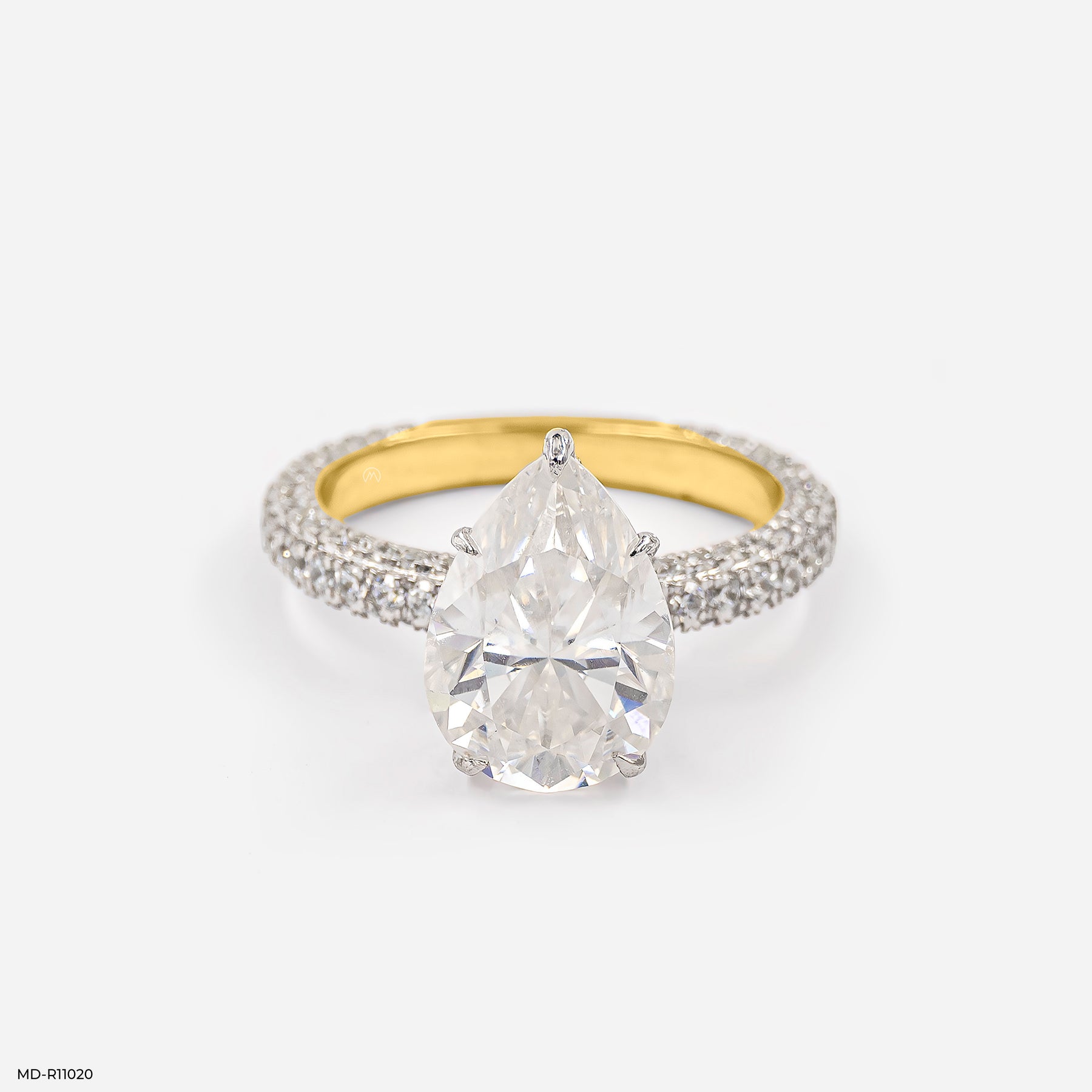 The Empress Pear Ring 14K Yellow Gold