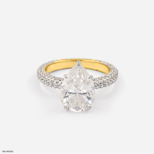 The Empress Pear Ring 18K Yellow Gold