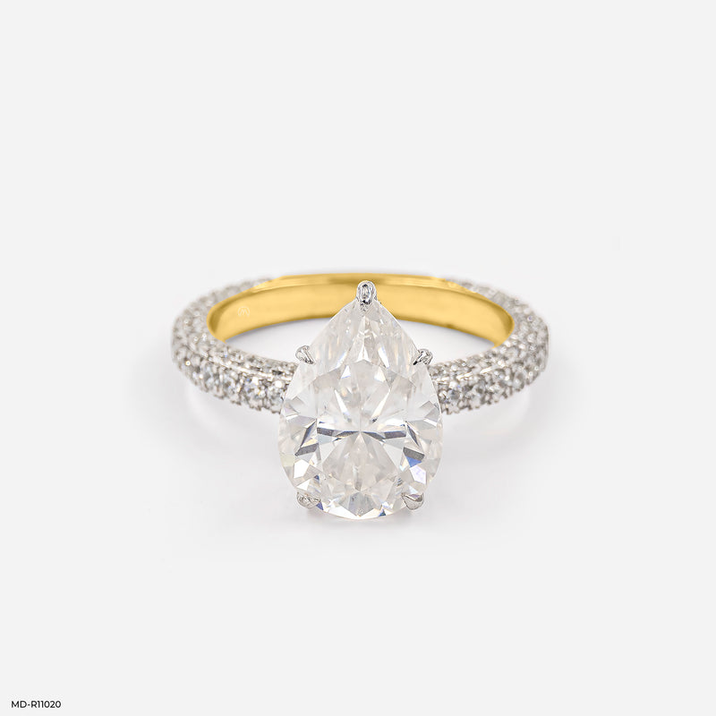 The Empress Pear Ring Platinum 950
