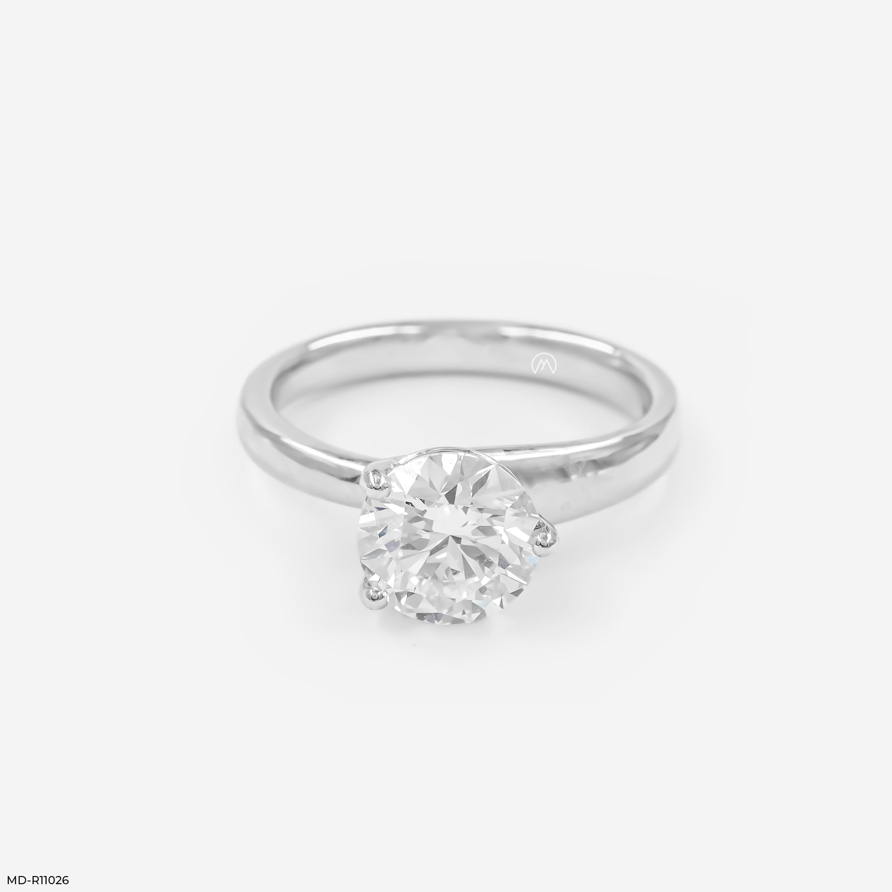 The Timeless Solitaire Ring 14K White Gold