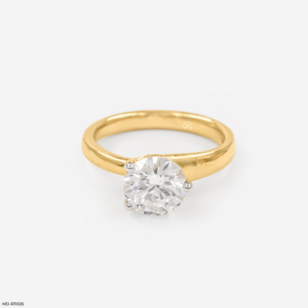 The Timeless Solitaire Ring 14K Yellow Gold