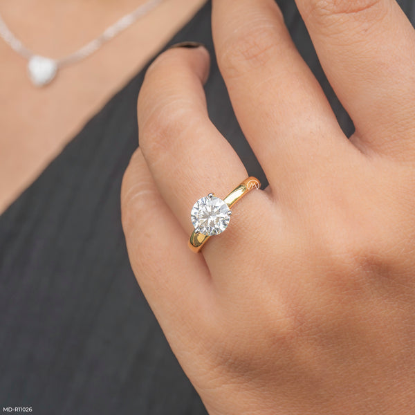 The Timeless Solitaire Ring 14K Yellow Gold
