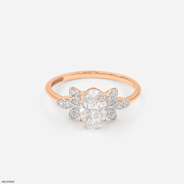 Whispering Petal Ring 14K Rose Gold