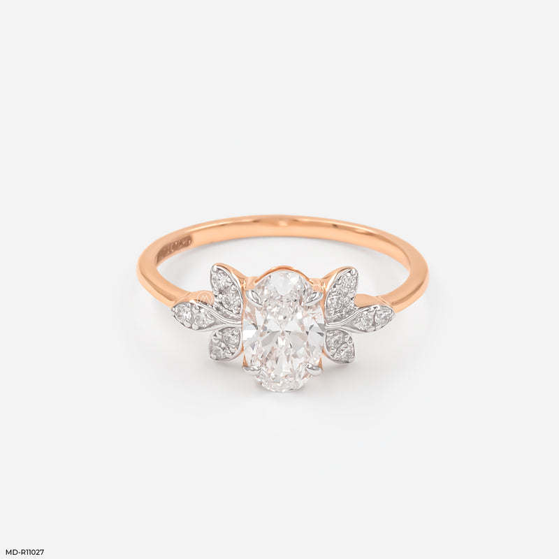 Whispering Petal Ring 14K Yellow Gold