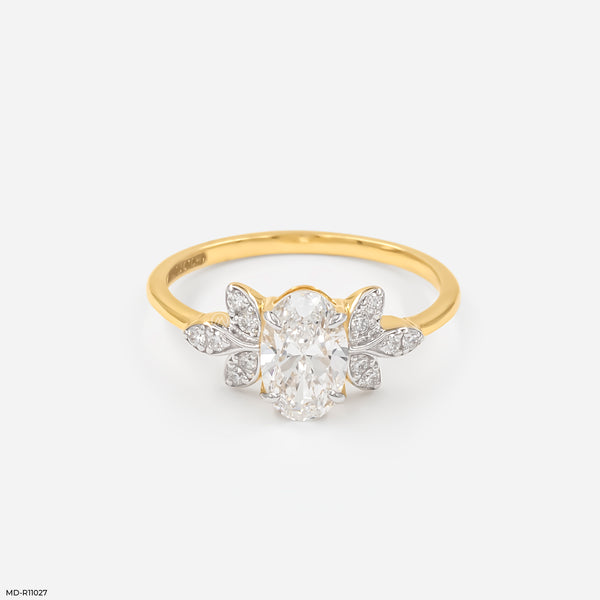 Whispering Petal Ring 14K Yellow Gold