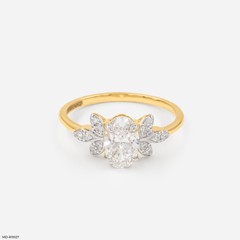 Whispering Petal Ring 14K Yellow Gold