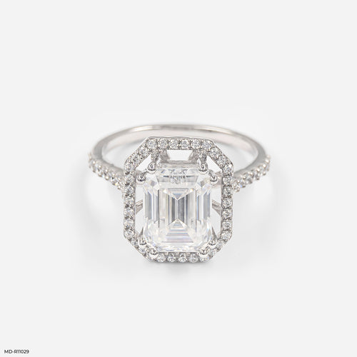 The Imperial Halo Ring 14K White Gold