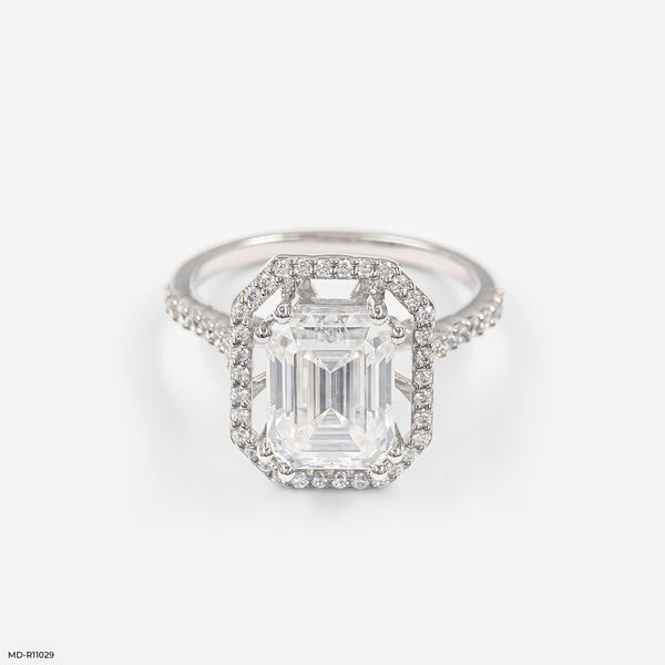 The Imperial Halo Ring 14K White Gold
