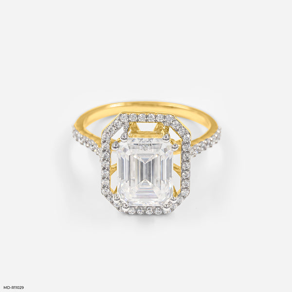 The Imperial Halo Ring 18K Yellow Gold