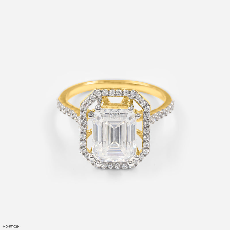 The Imperial Halo Ring 14K Yellow Gold