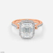 The Heirloom Halo Ring 9K Rose Gold