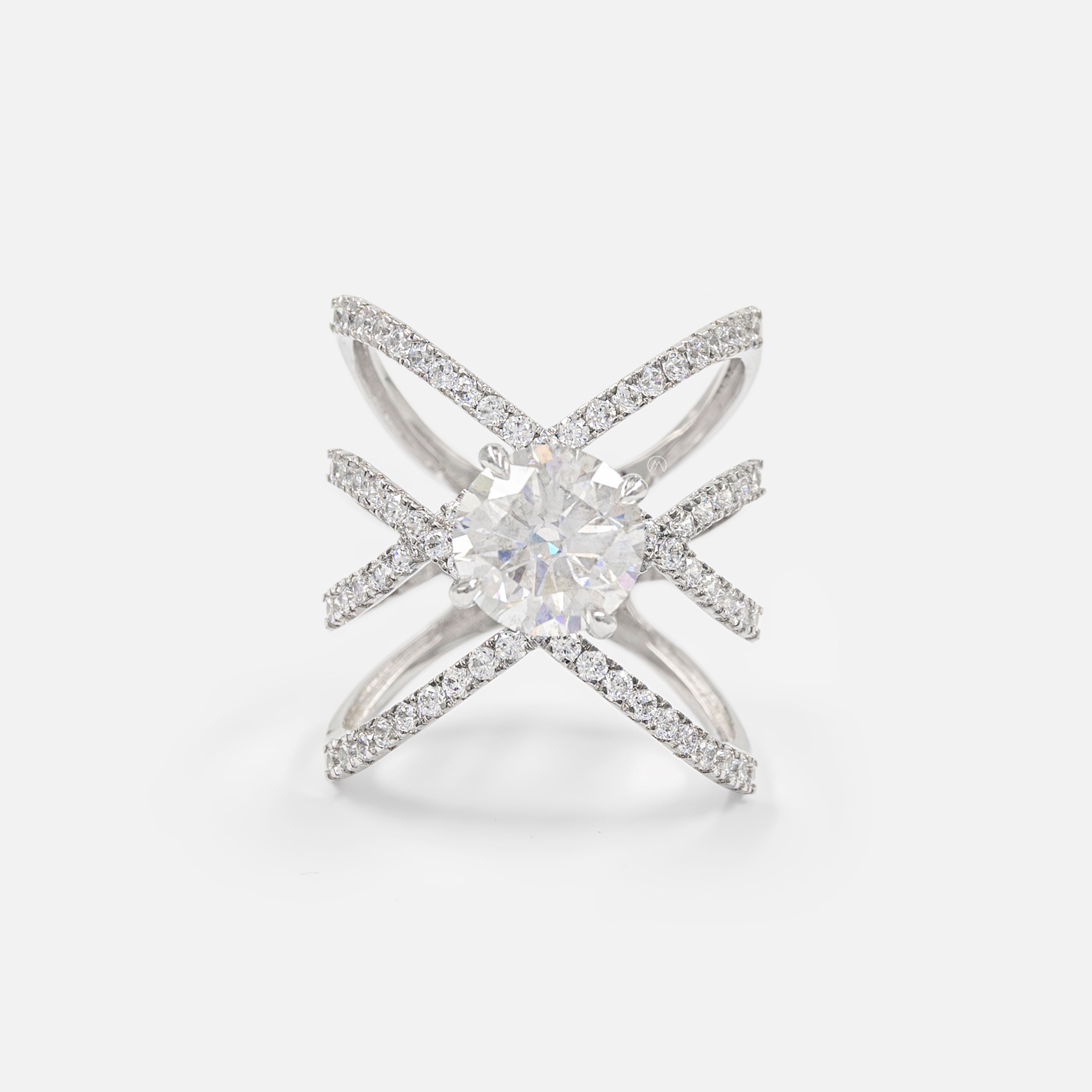 The Nexus Diamond Ring 9K White Gold