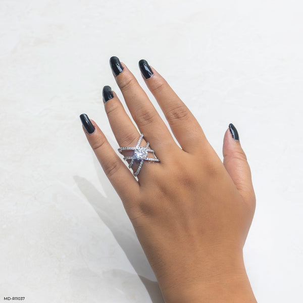 The Nexus Diamond Ring 14K White Gold