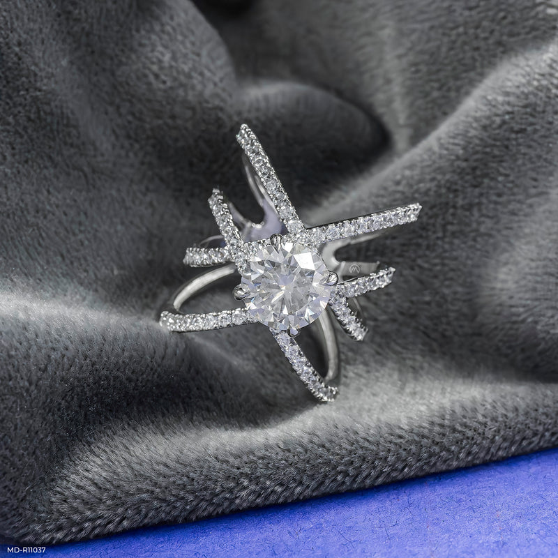 The Nexus Diamond Ring 14K Rose Gold