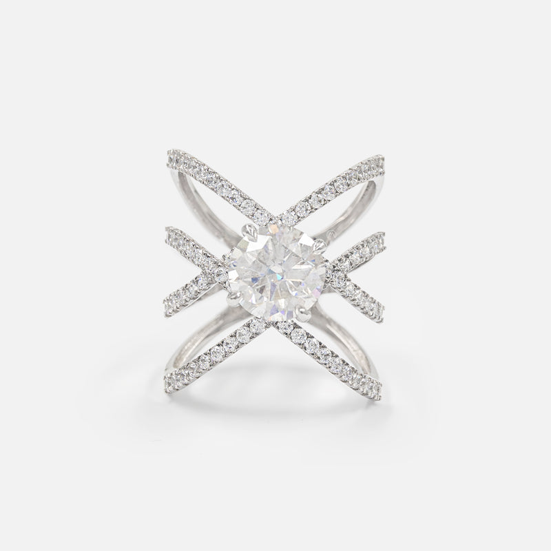 The Nexus Diamond Ring 14K Rose Gold