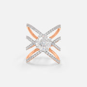 The Nexus Diamond Ring 9K Rose Gold