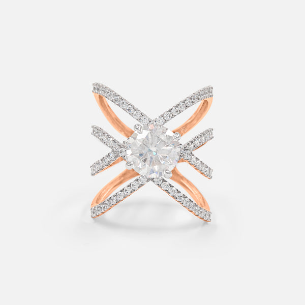 The Nexus Diamond Ring 18K Rose Gold