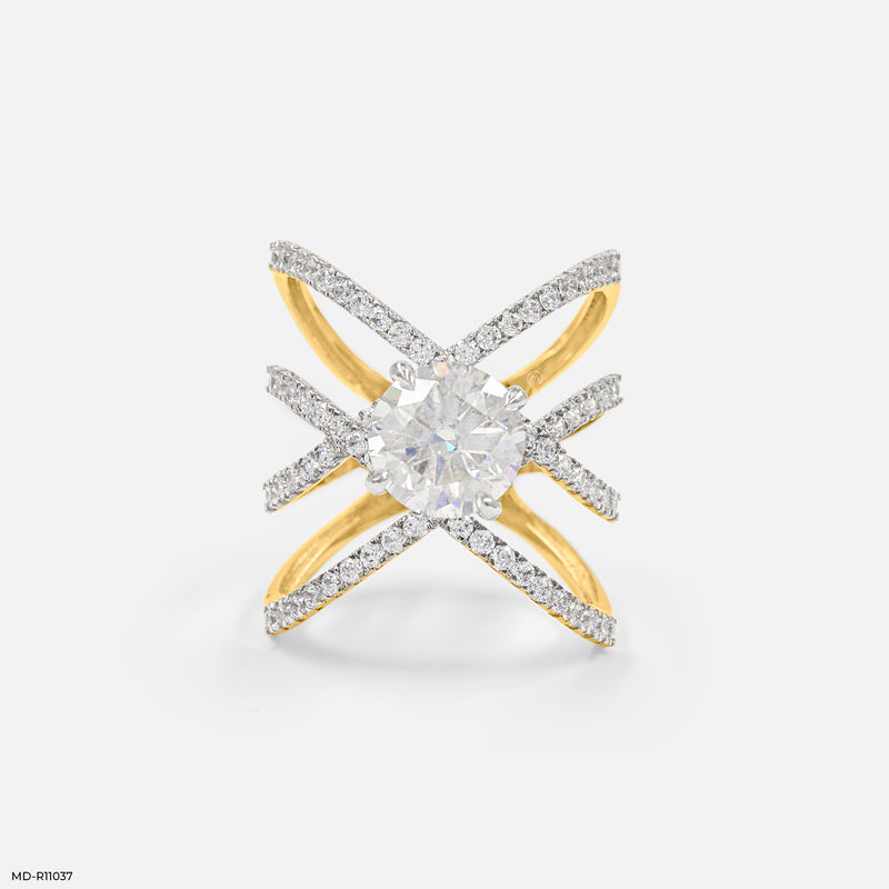 The Nexus Diamond Ring 14K Rose Gold