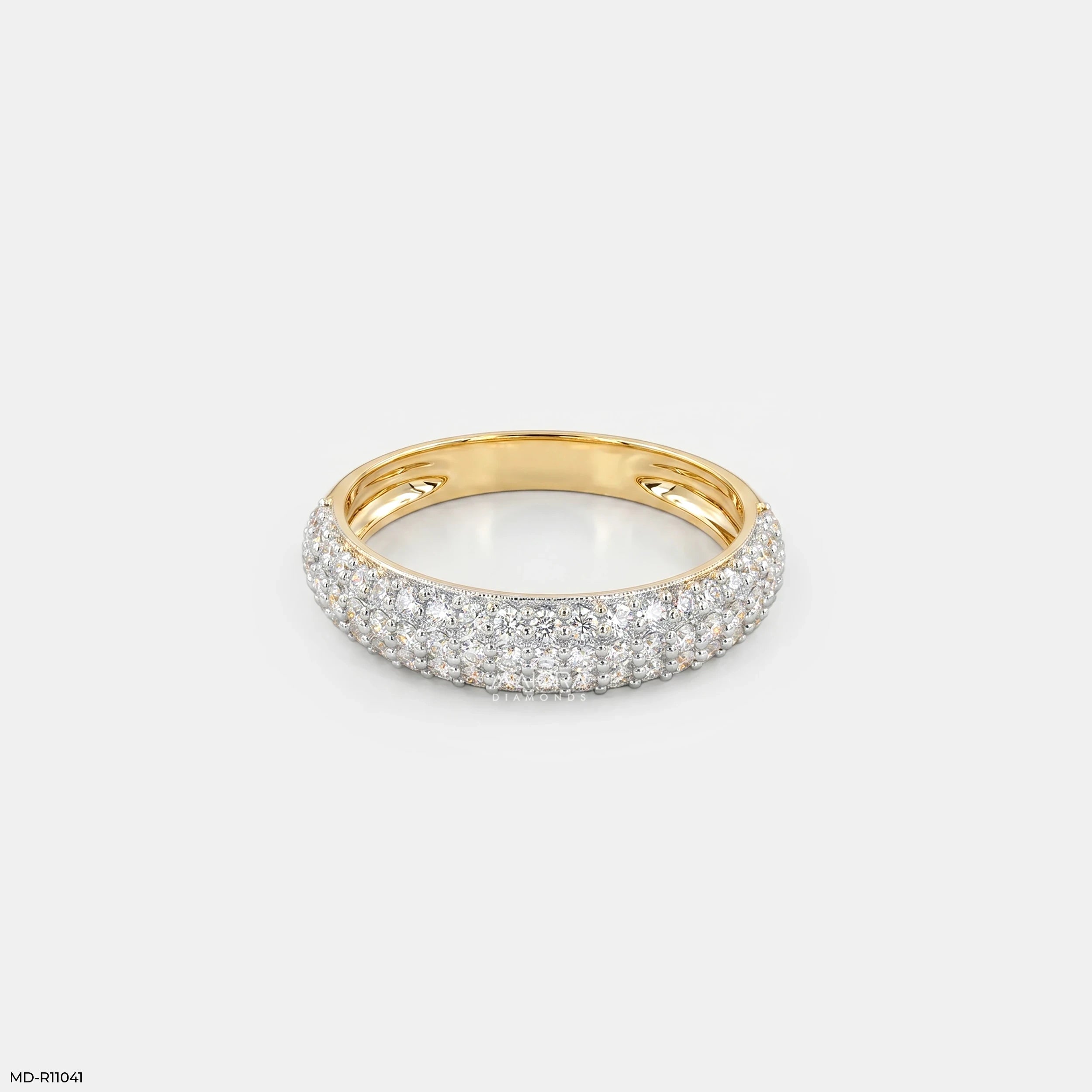 The Royal Pave Ring 18K Rose Gold