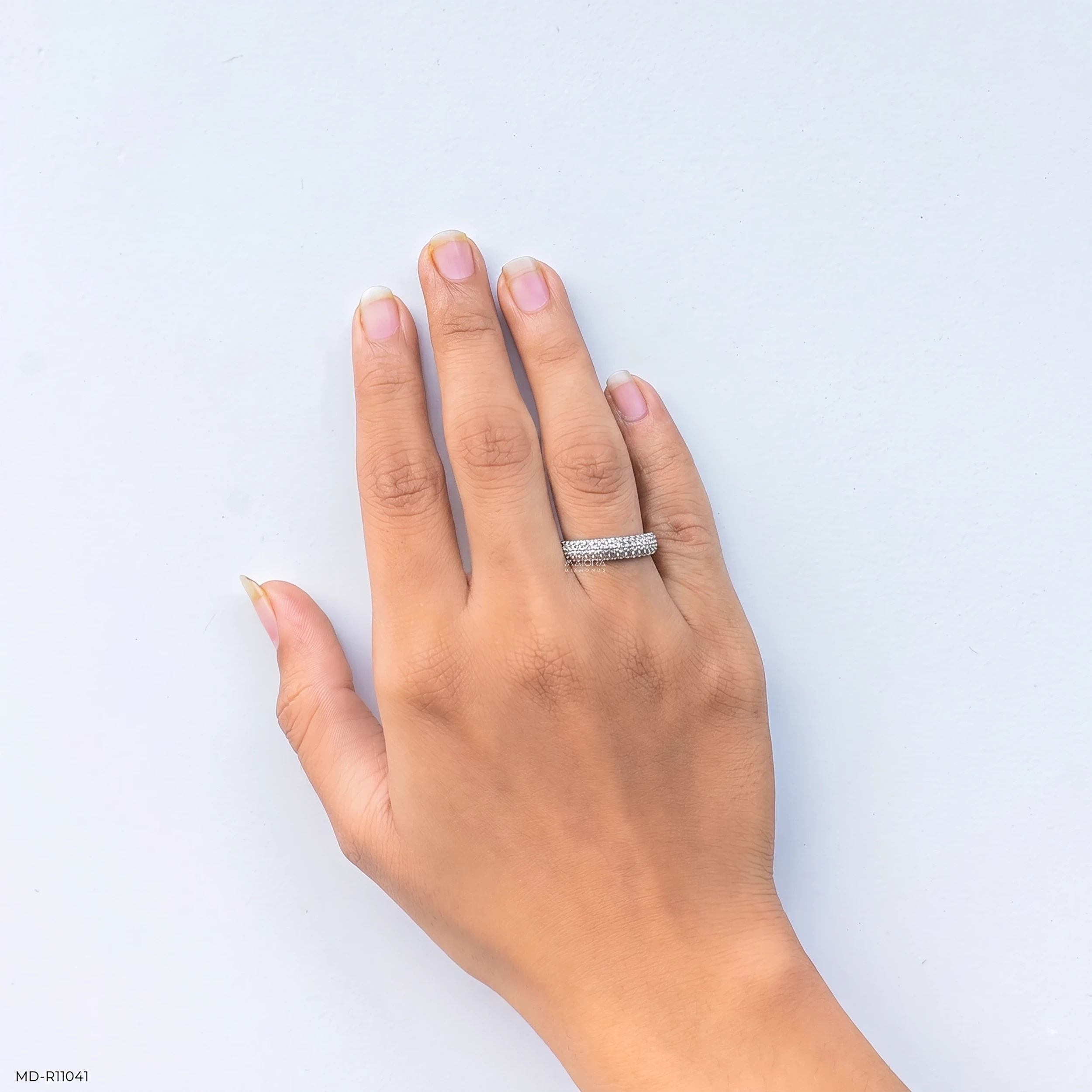 The Royal Pave Ring 18K Rose Gold