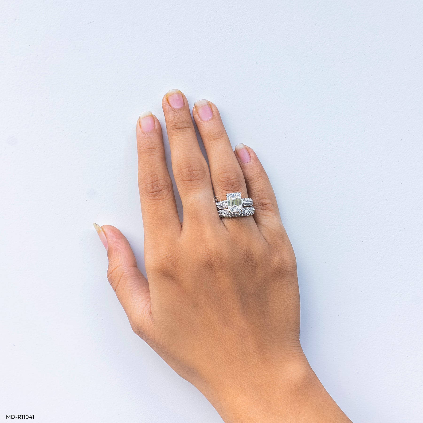 The Royal Pave Ring 9K Yellow Gold