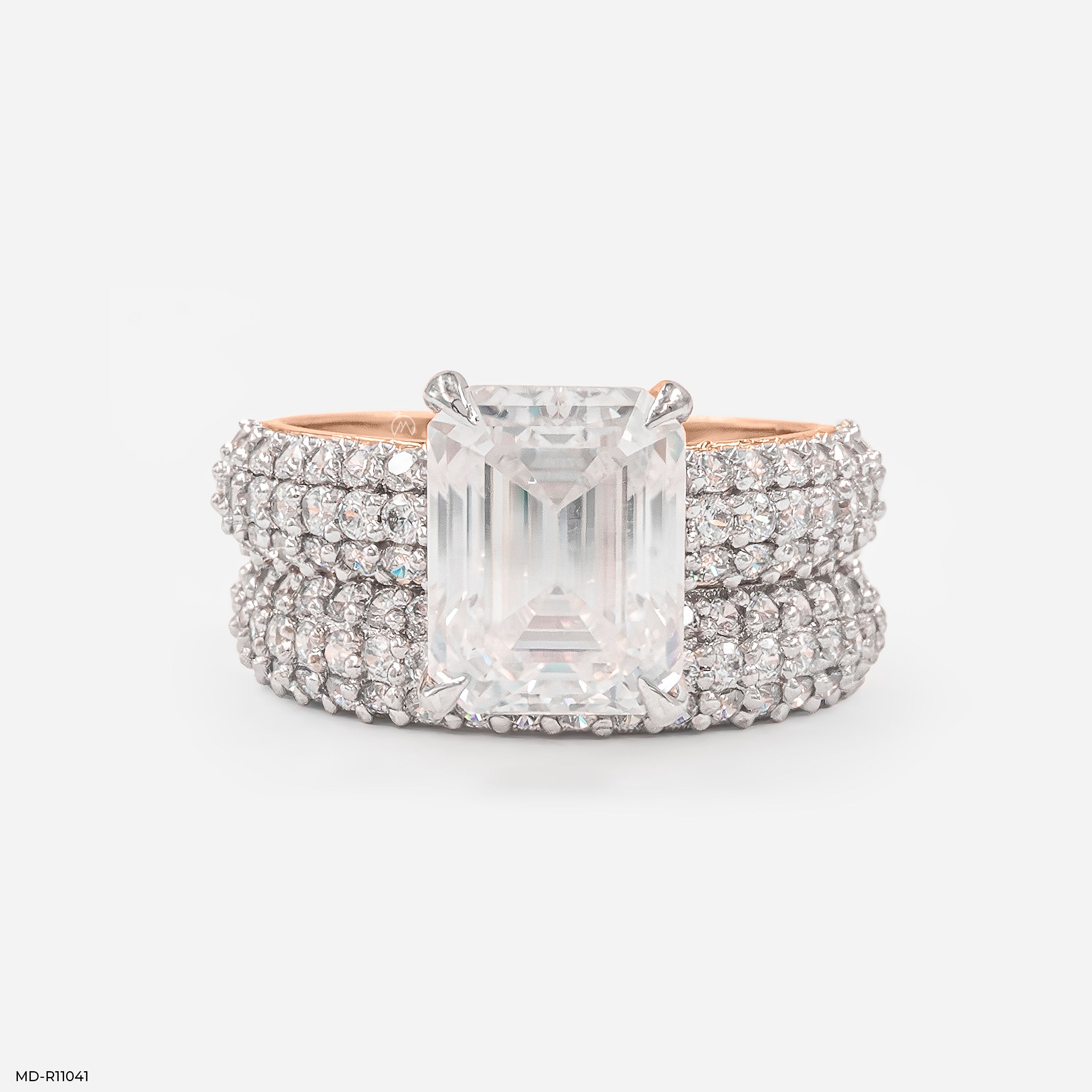 The Royal Pave Ring 14K Rose Gold