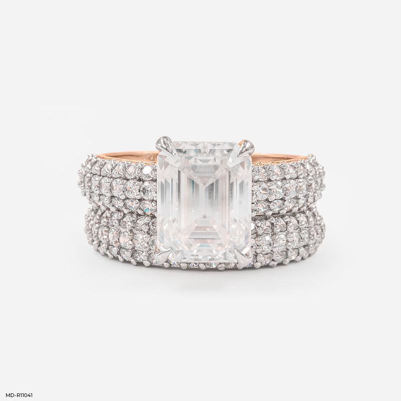 The Royal Pave Ring 14K Rose Gold