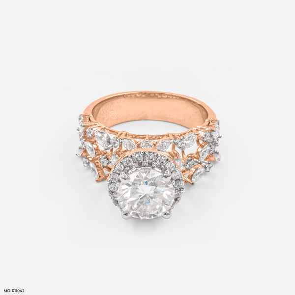 The Floral Cascade Ring 18K Rose Gold