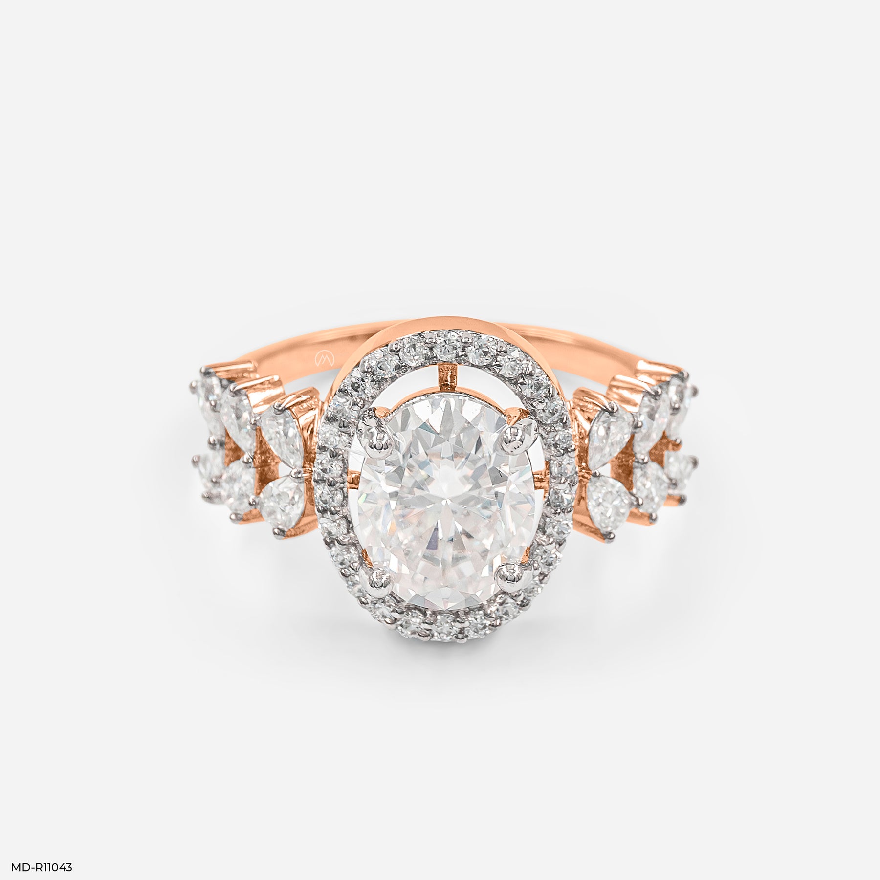 The Whispering Bloom Ring 9K White Gold