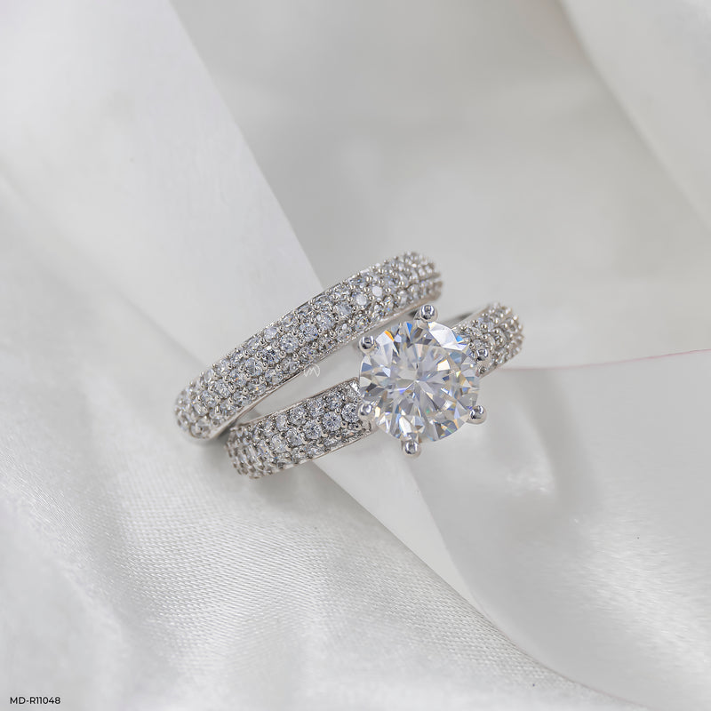 The Celestial Harmony Ring 14K White Gold