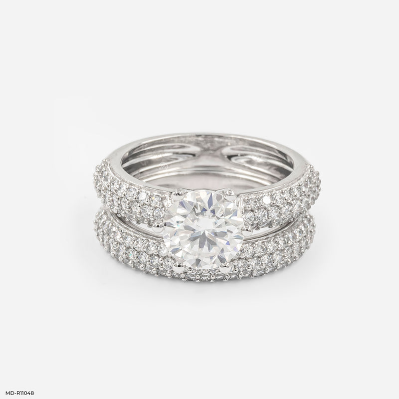 The Celestial Harmony Ring 14K White Gold