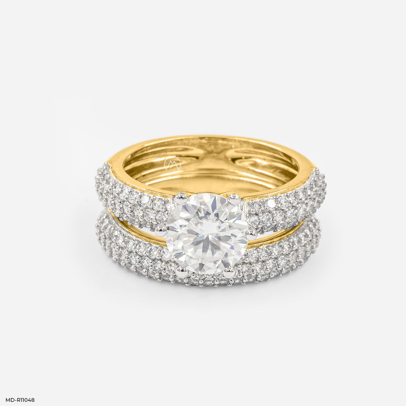 The Celestial Harmony Ring 14K White Gold