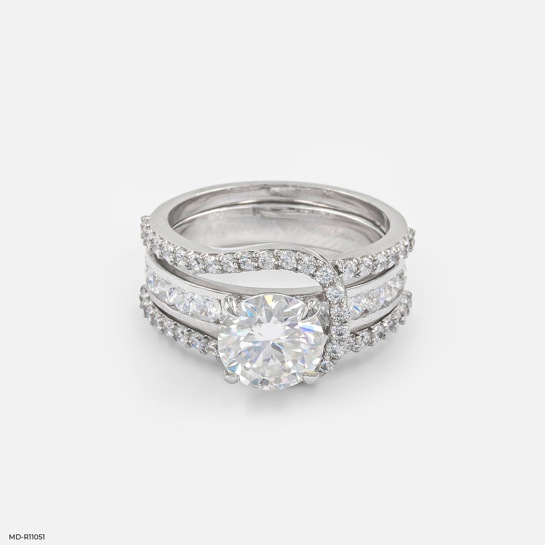 The Trinity Set Ring 14K White Gold