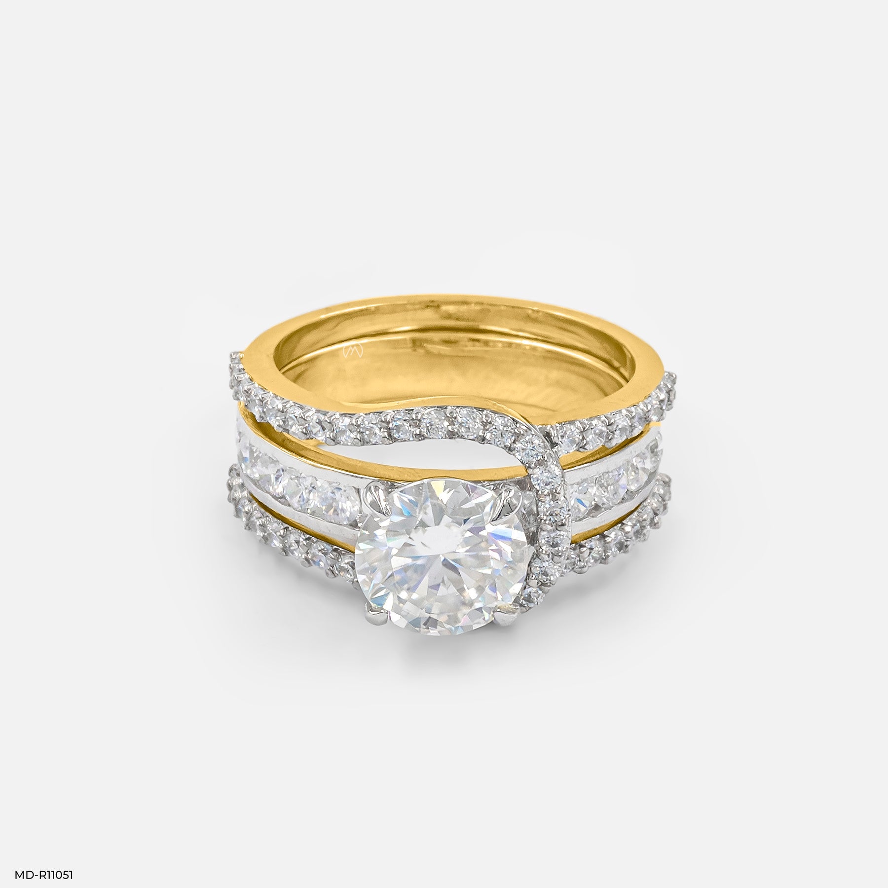 The Trinity Set Ring 14K White Gold