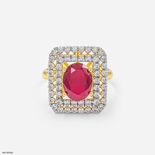 Royal Crimson Ring 18K Yellow Gold