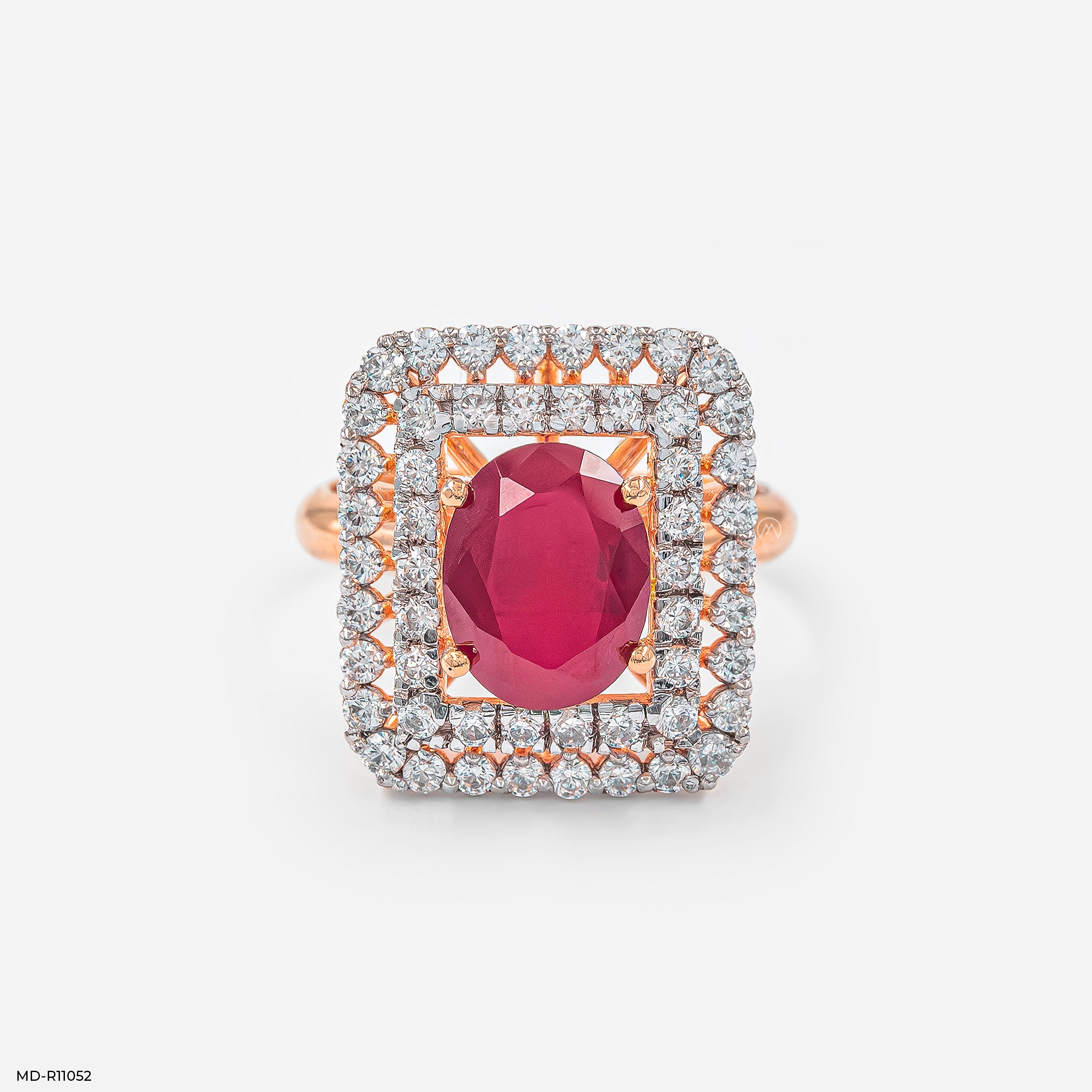 Royal Crimson Ring 9K Rose Gold