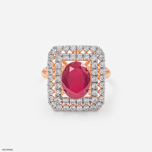 Royal Crimson Ring 18K Rose Gold