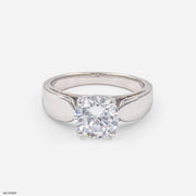 Solitaire Elegance Ring 14K White Gold
