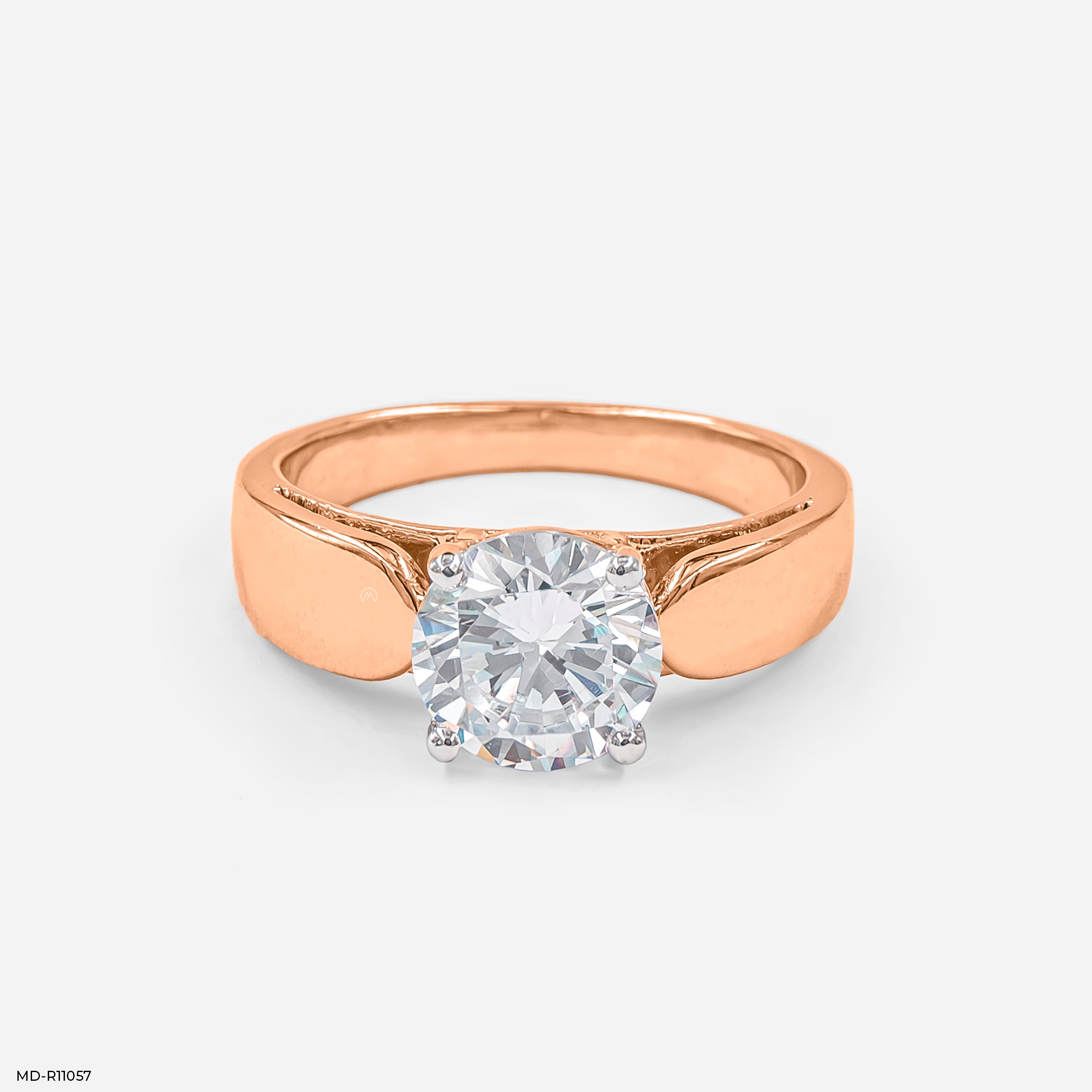 Solitaire Elegance Ring 14K Rose Gold