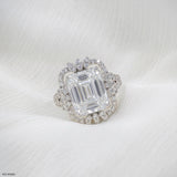 Leaf Crown Solitaire Diamond Rings 9K Rose Gold