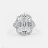 Leaf Crown Solitaire Diamond Rings 9K Rose Gold