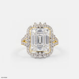 Leaf Crown Solitaire Diamond Rings 9K Rose Gold