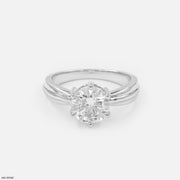 Dual Tone Radiance Ring 14K White Gold