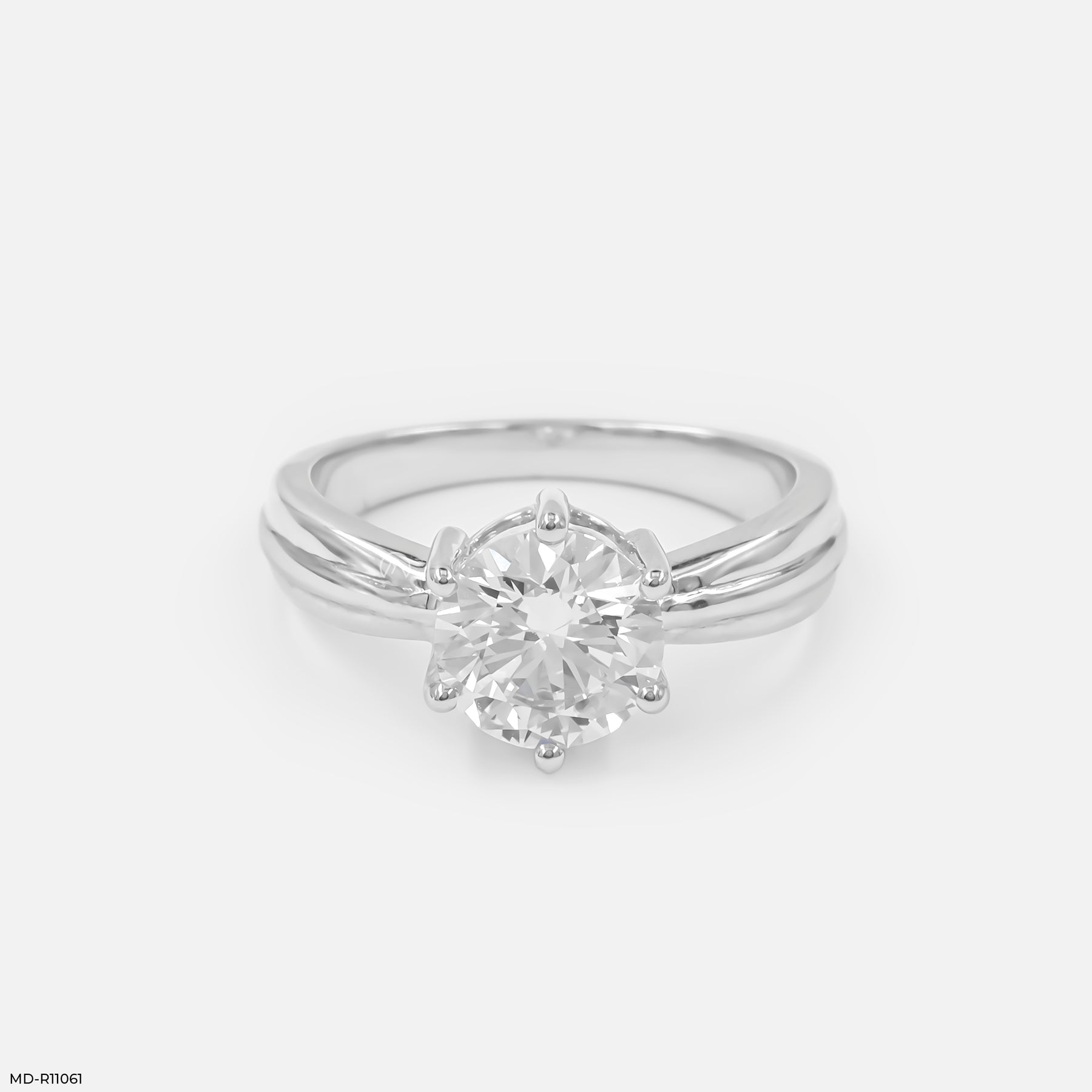 Dual Tone Radiance Ring 14K White Gold