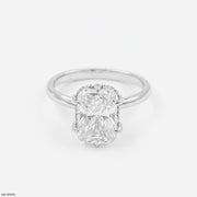 Modern Elegance Radiant Ring Platinum 950