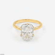 Modern Elegance Radiant Ring 18K Yellow Gold