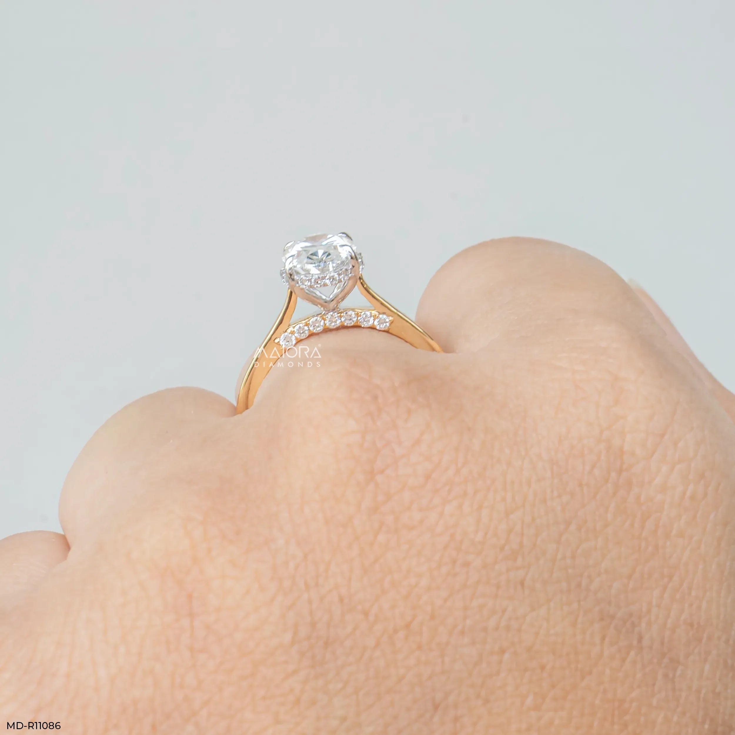 1.90 Carat Stellaris Oval Lab Diamond Solitaire Ring