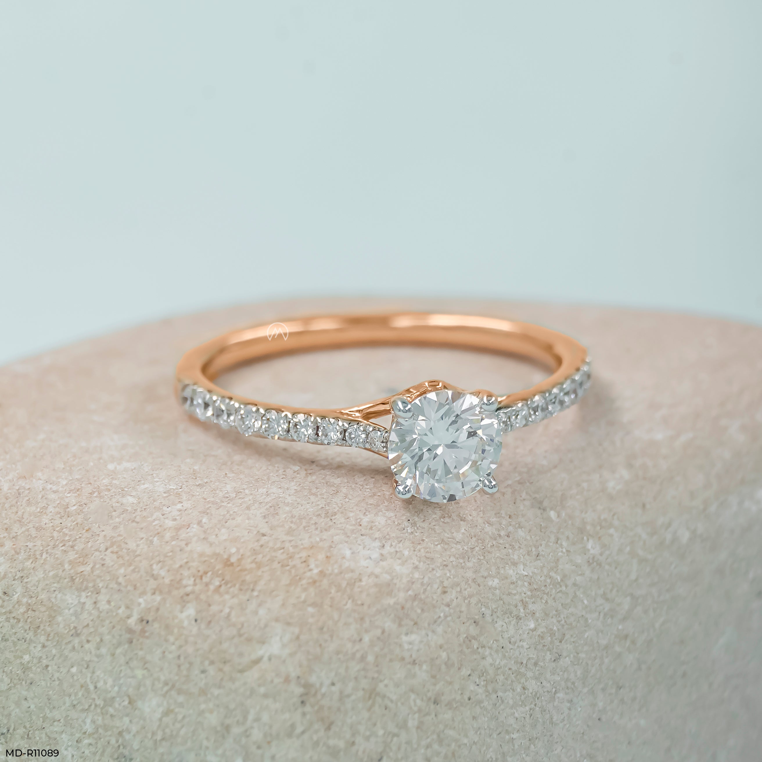 Eternal Sparkle Circle Ring 14K White Gold
